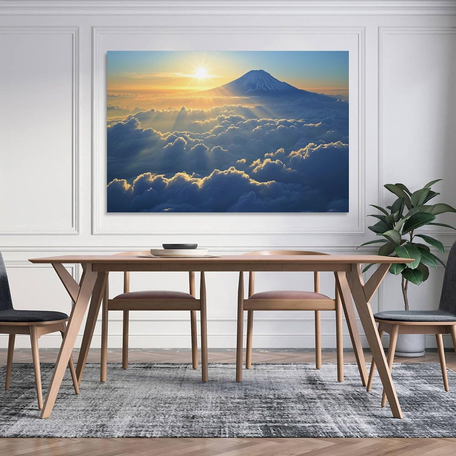 日本画 親子の風景 木製フレーム 約55cm 日本画 親子の風景 木製フレーム 約55cm 【公式通販】